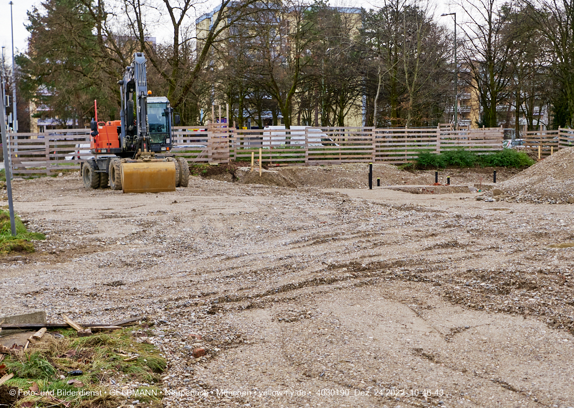 24.12.2022 - Baustelle an der Quiddestraße Haus für Kinder in Neuperlach